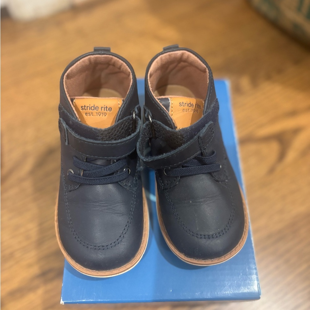 Stride Rite Navy Kids Shoes